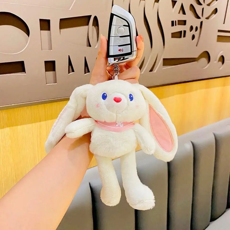 Loppy Bunny Pullable Ears and Legs | Keychain | Plushie