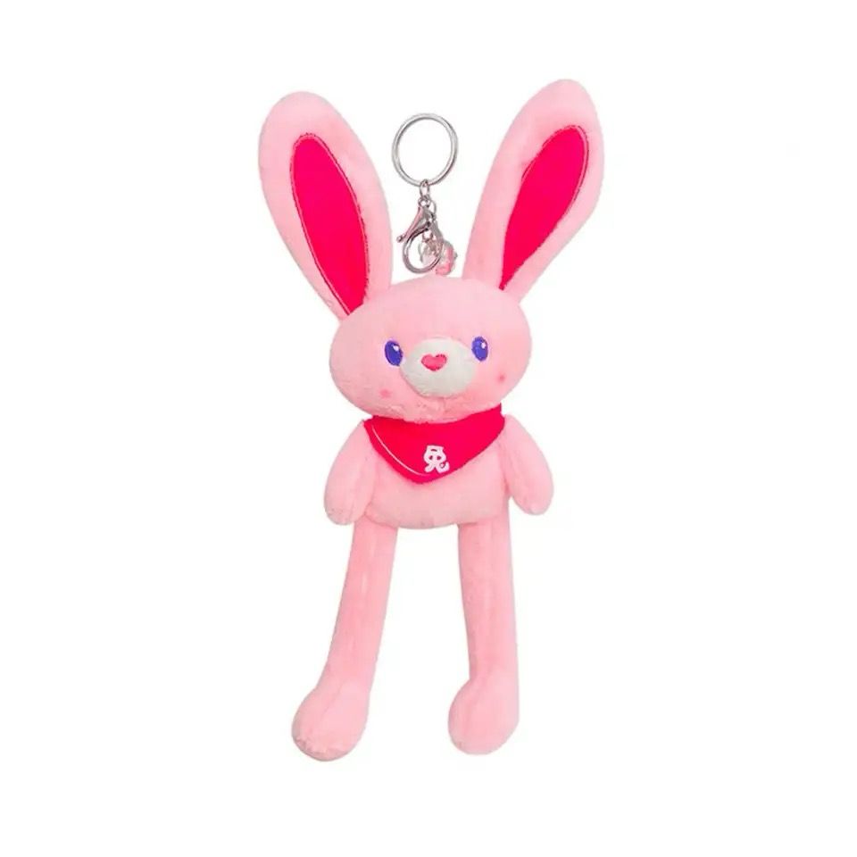 Loppy Bunny Pullable Ears and Legs | Keychain | Plushie